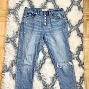 Garage mom jeans ripped blue size 11-12